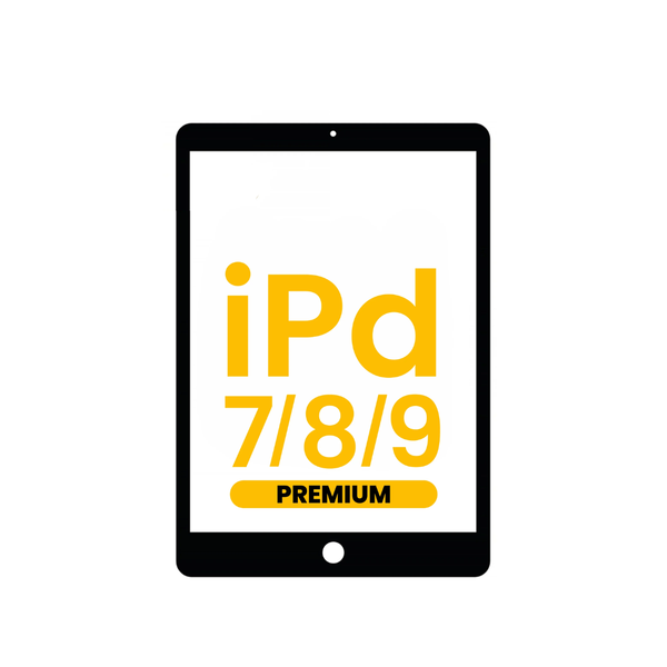 Ensamblaje de digitalizador para iPad 7 (2019) / iPad 8 (2020) / iPad 9 (2021) (NEGRO) (Premium)