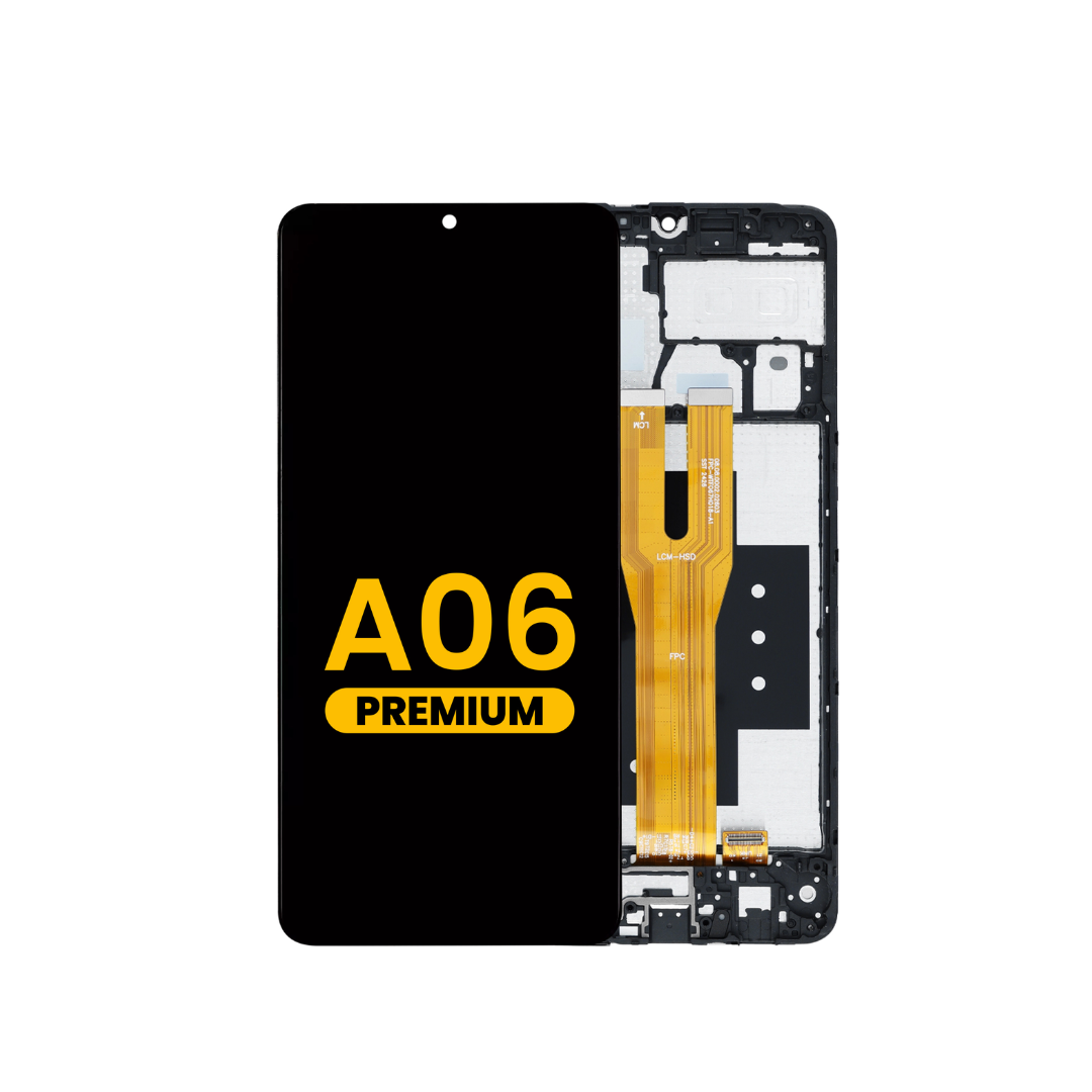 LCD Assembly with Frame for Galaxy A06 (A065 / 2024) (BLACK) (Premium)