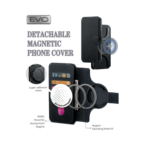 EVO Magnetic Phone Case - BLACK for Universal 6.9"
