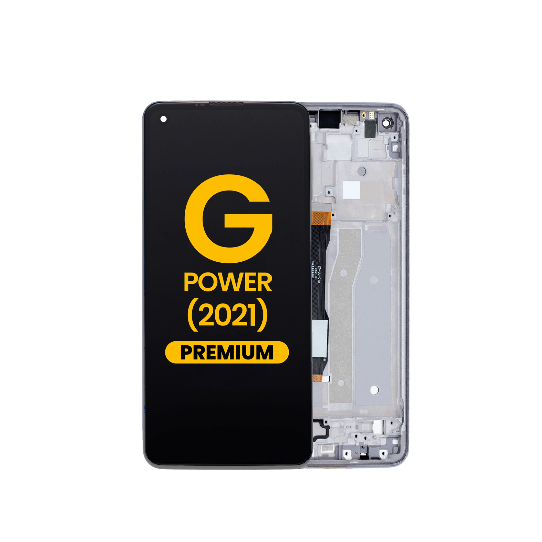 LCD Assembly with Frame for Motorola Moto G Power (XT2117 / 2021) (GRAY) (Premium)