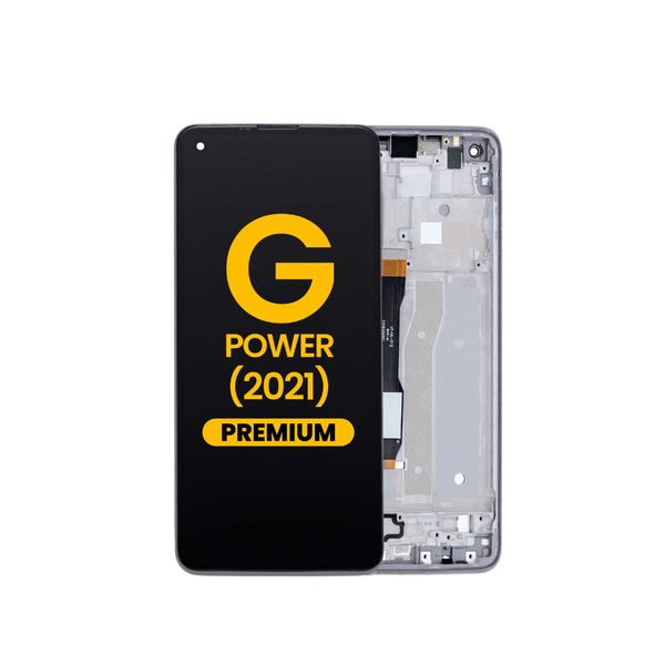 LCD Assembly with Frame for Motorola Moto G Power (XT2117 / 2021) (GRAY) (Premium)