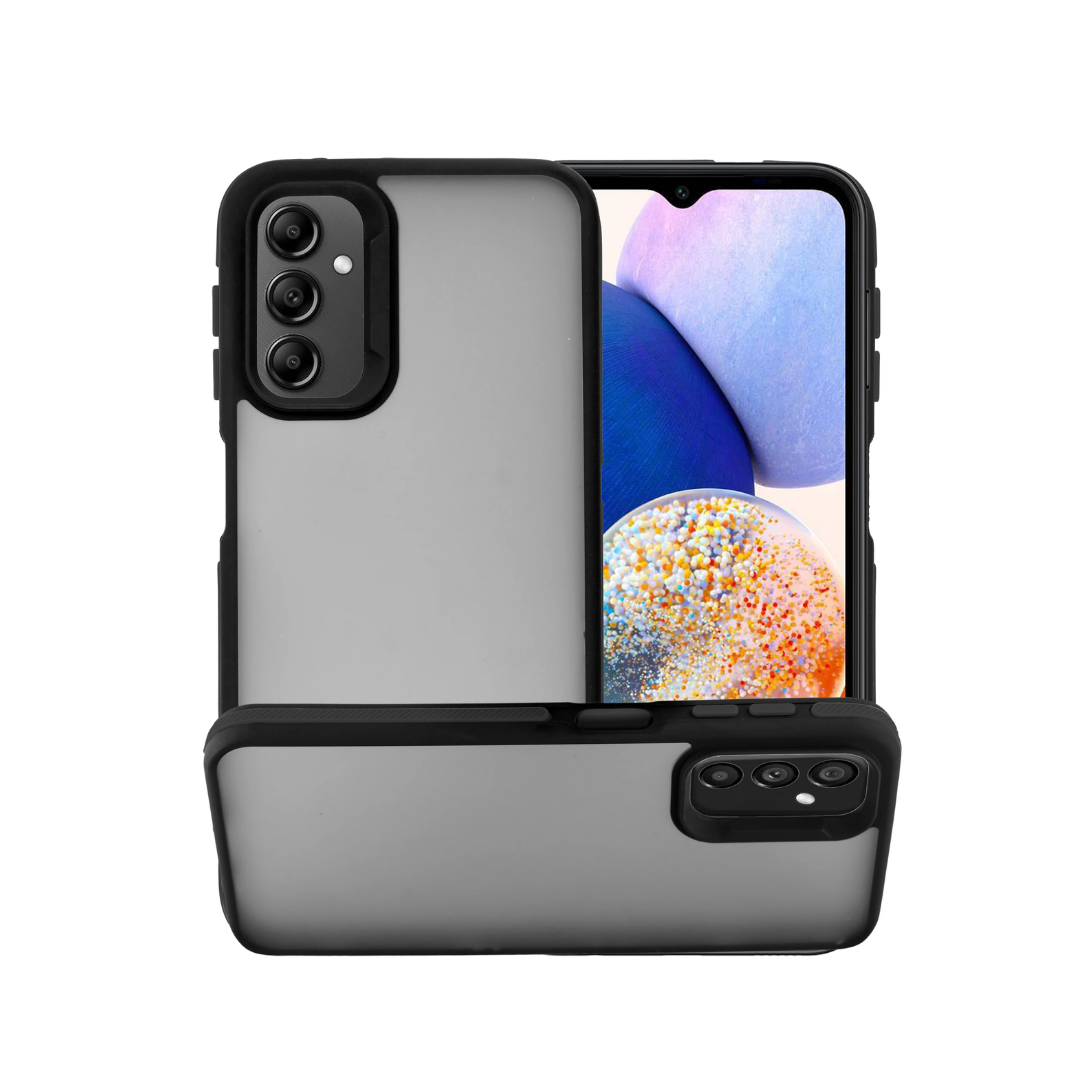 Funda de silicona mate antigolpes para Galaxy A13 5G - NEGRA