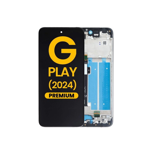 LCD Assembly with Frame for Moto G Play (XT2413-2 / 2024) (Premium)