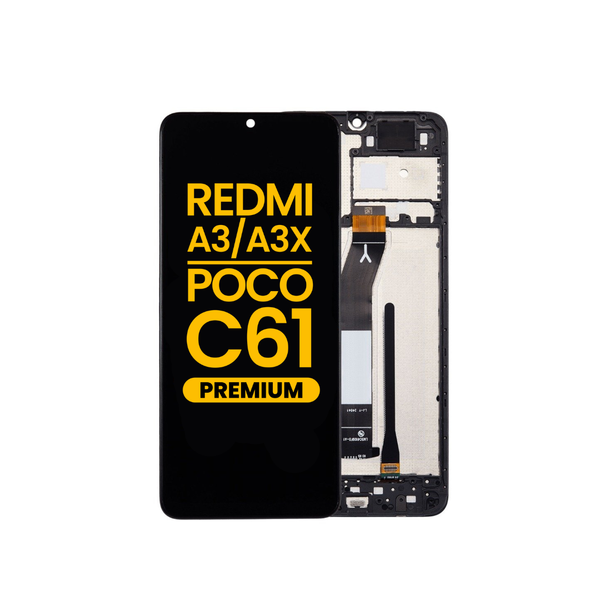 LCD Assembly with Frame for Xiaomi Redmi A3 / A3x / Poco C61 (Premium)
