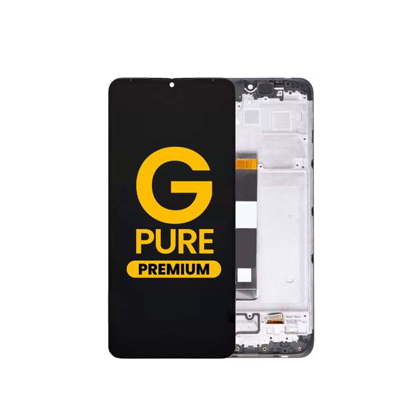 Conjunto de pantalla LCD con marco para Motorola G Pure (XT2163/2021) (NEGRO) (Premium/reacondicionado)