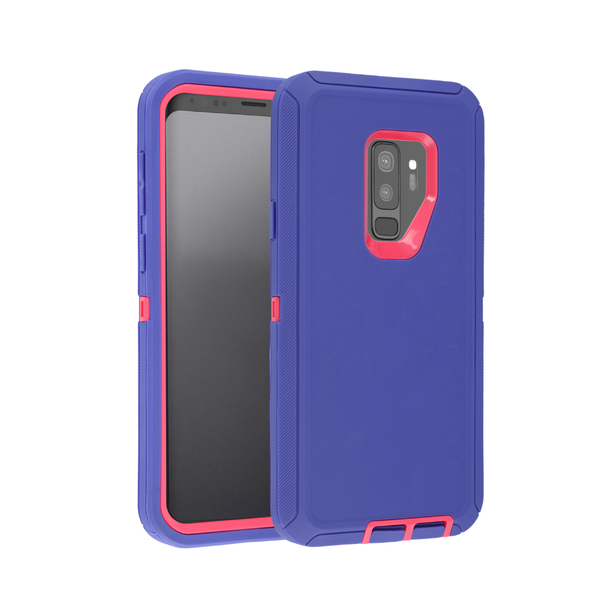 Heavy Duty Case for Galaxy S9 Plus (DARK PURPLE & PINK)