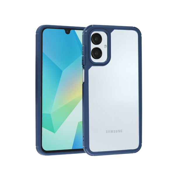 Matte Color Bumper Clear Case - BLUE for Galaxy A06