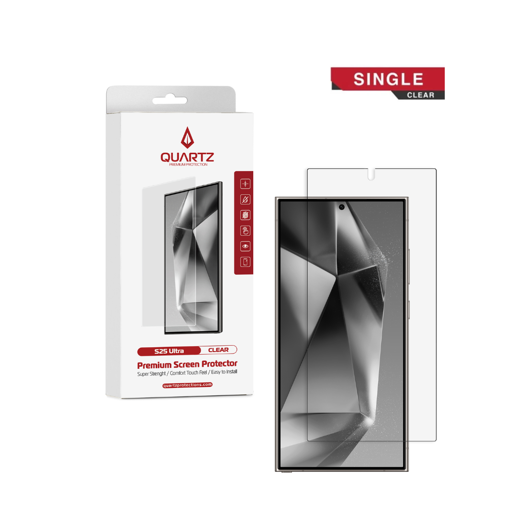 QUARTZ Clear Tempered Glass for Galaxy S25 Ultra (Single Pack)
