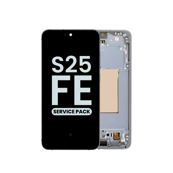 OLED Assembly with Frame for Galaxy S25 FE 5G (S731) (JETBLACK) (Service Pack)