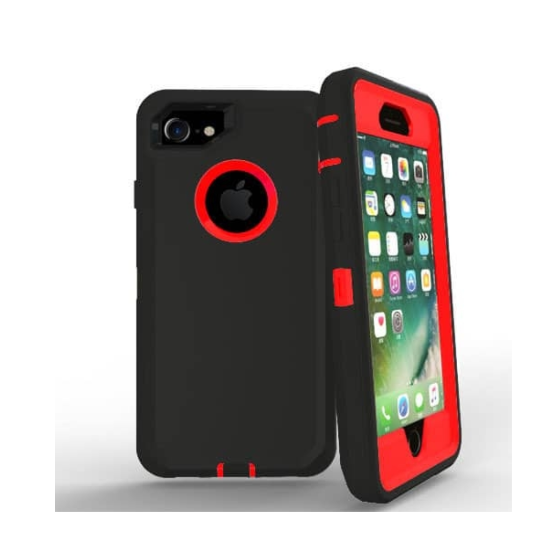 Heavy Duty Case for iPhone 7 / 8 (BLACK & RED)