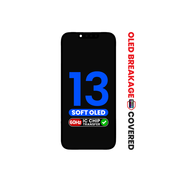 OLED Assembly for iPhone 13 (Aftermarket Soft / QV8) (IC Transfer Eligible) (Exclusive OLED Breakage Warranty)