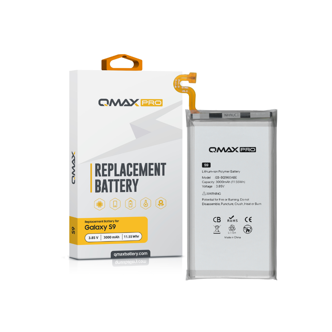 QMAX Pro Replacement Battery for Galaxy S9 (3000 mAh) (EB-BG960ABE)