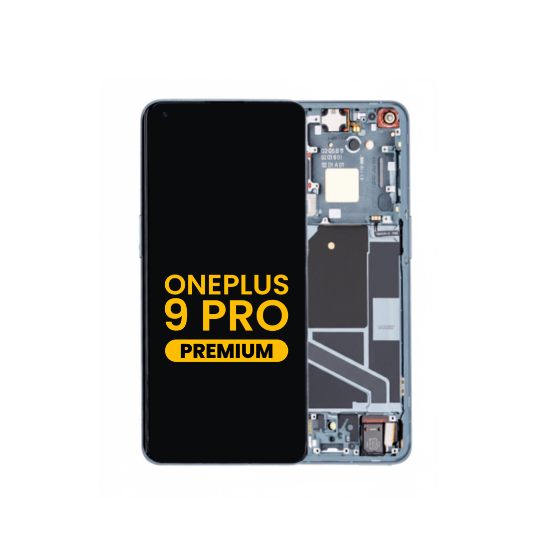 OLED Assembly with Frame for OnePlus 9 Pro (Not Compatible with Verizon 5G UW Model) (GREEN) (Premium)