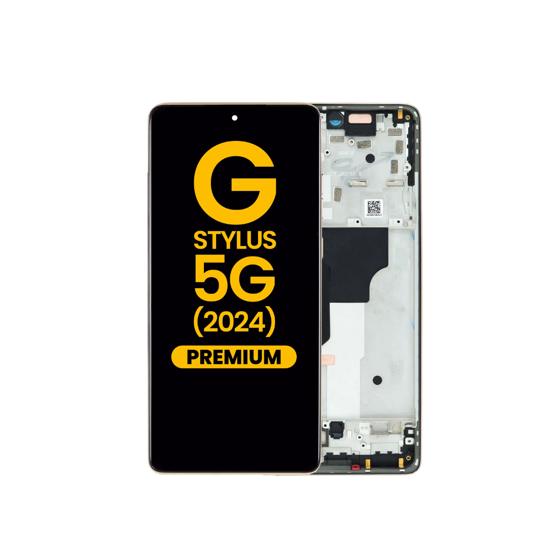 OLED Assembly with Frame for Motorola Moto G Stylus 5G (XT2419 / 2024) (CARAMEL LATTE) (Premium)