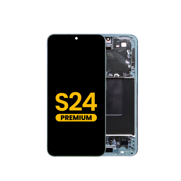 OLED Assembly with Frame for Galaxy S24 (S921) (SAPPHIRE BLUE) (Premium)