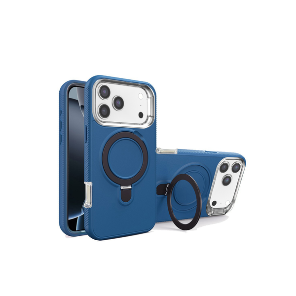 Support Heavy Duty Case with Wireless Charging Kickstand - ROYAL BLUE for iPhone 17 Pro