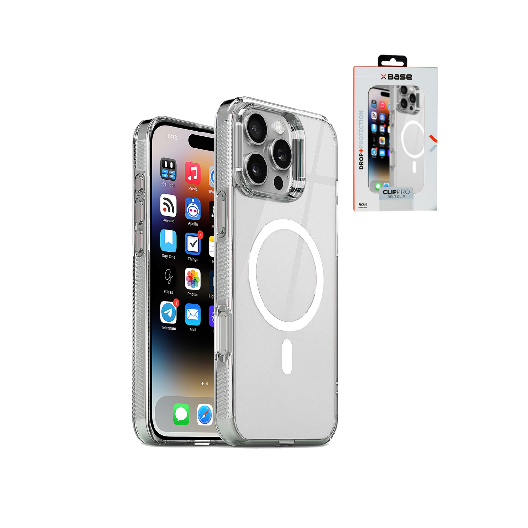 xBase by PowerPeak Crystalline Slim MagSafe Case for iPhone 16 Pro Max - (CLEAR)