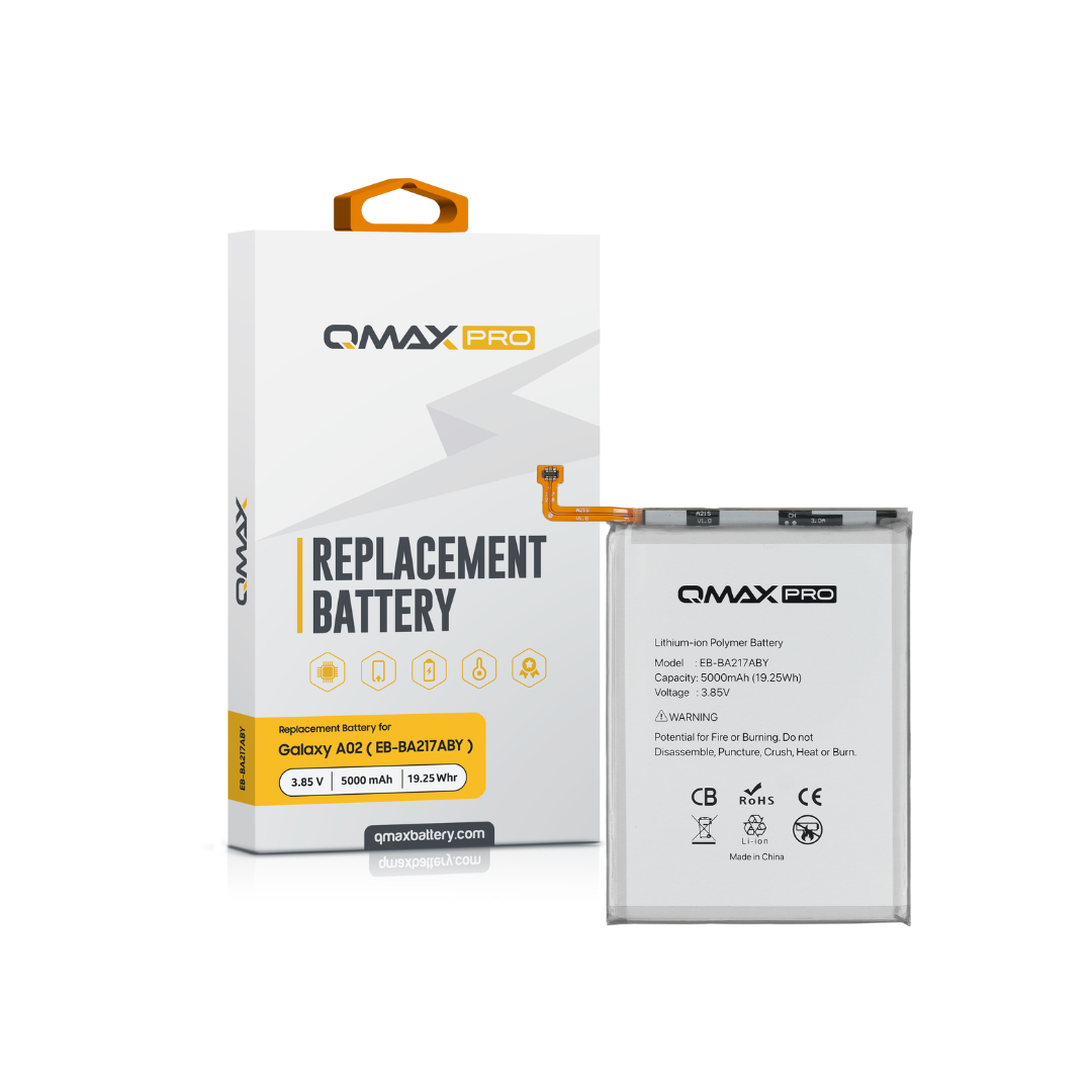 QMAX Pro Replacement Battery for Galaxy A02 (A022) / A13 (A135) / A13s (A137) / A21s (A217) / A12 (A125) / A12 Nacho (A127) / A13 (A135) / A13 5G (A136U) / A04s (A047) (5000 mAh) (EB-BA217ABY)