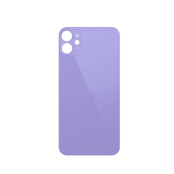 Back Glass with Bigger Camera Hole for iPhone 12 (NO LOGO) (PURPLE)