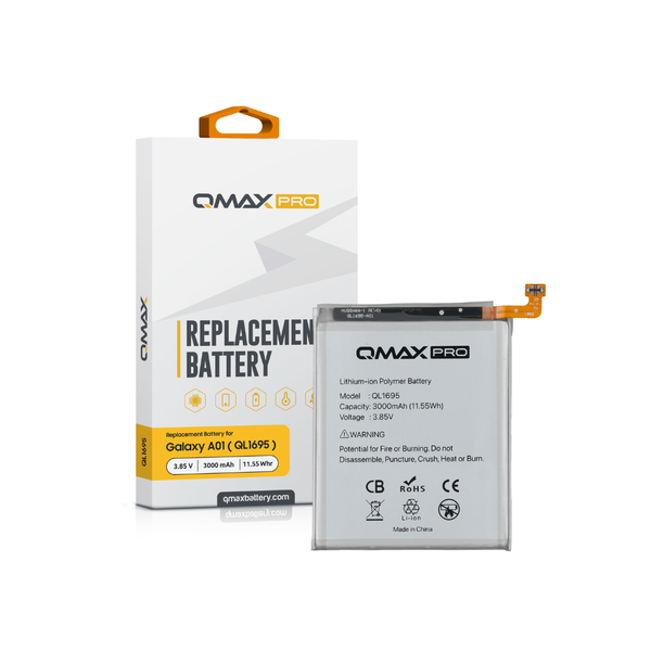 QMAX Pro Replacement Battery for Galaxy A01 (A015) (3000 mAh) (QL1695)