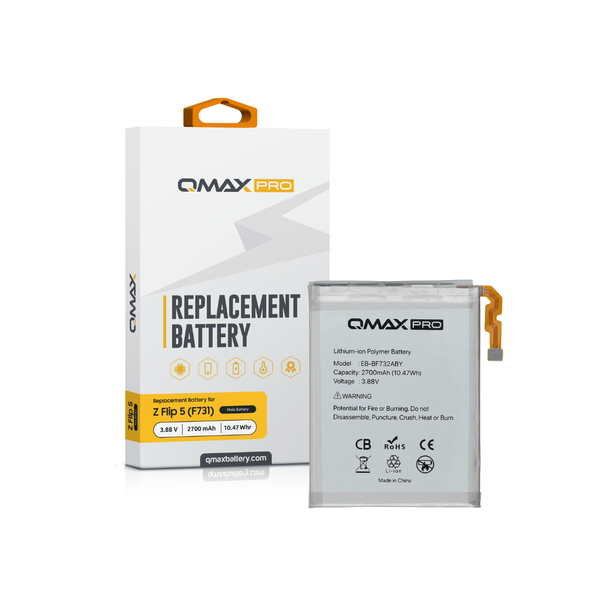 Batería Principal QMAX Pro para Galaxy Z Flip 5 F731 (1000 mAh) (EB-BF731ABY)