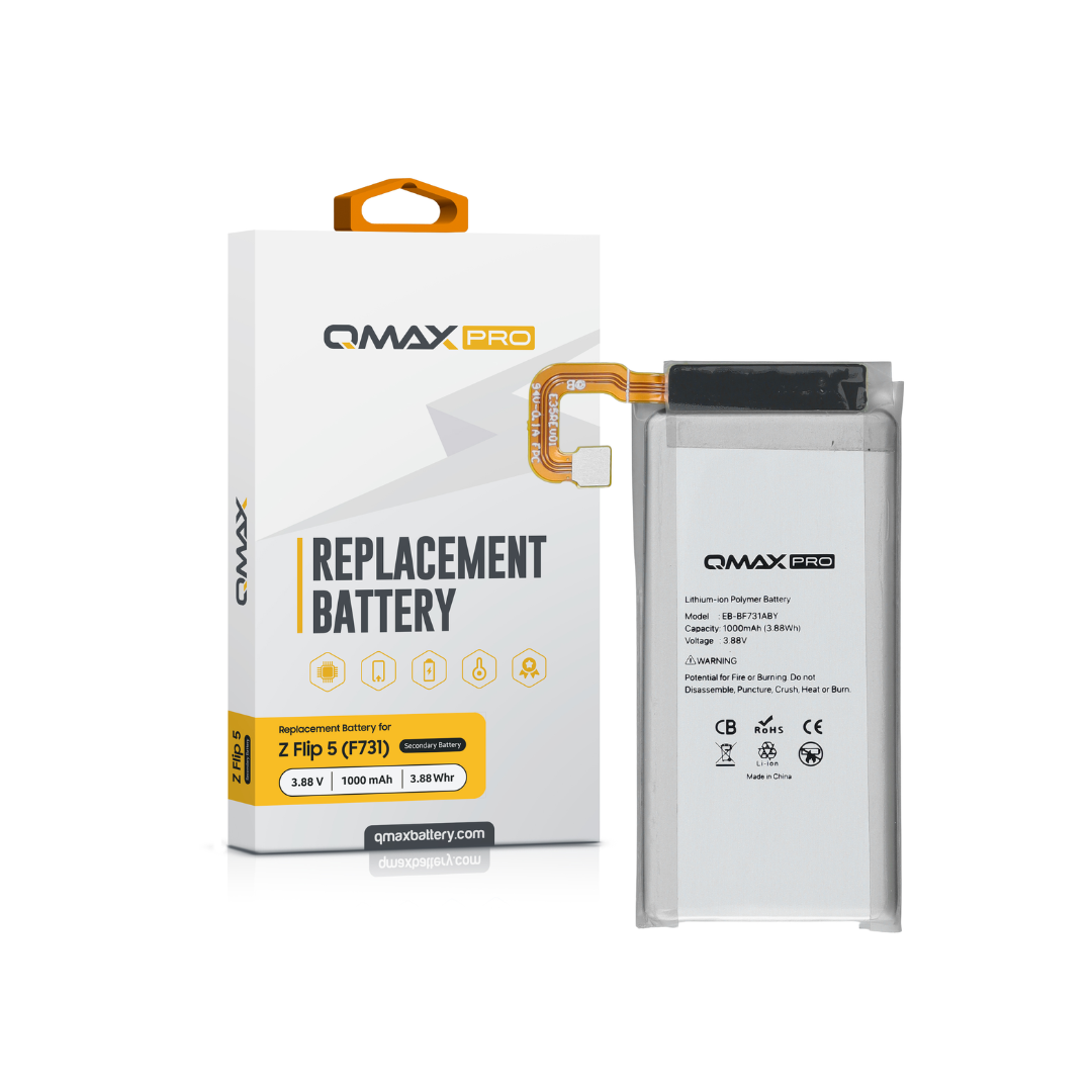 Batería secundaria QMAX Pro para Galaxy Z Flip 5 F731 (2700 mAh) (EB-BF732ABY)