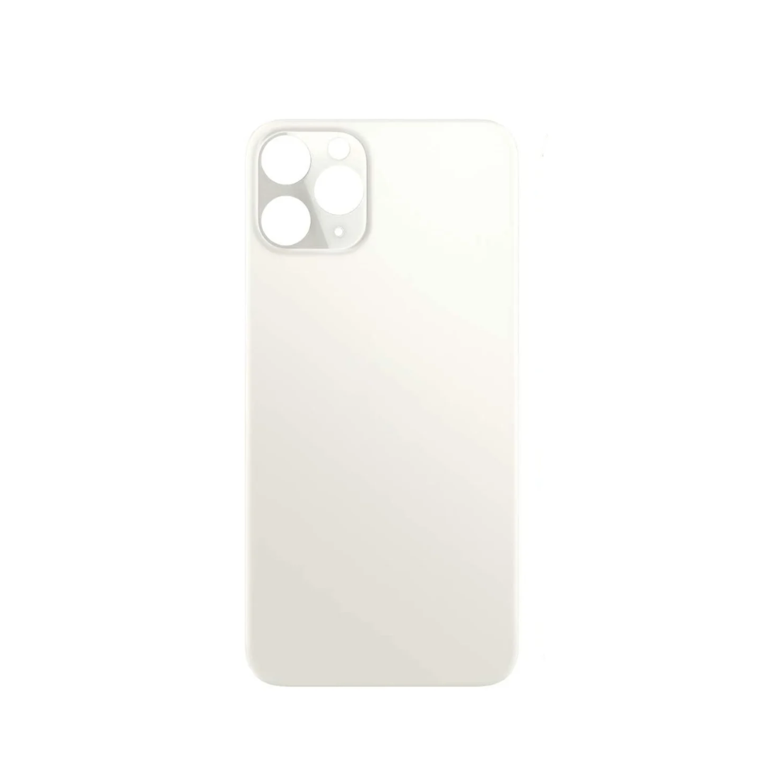Back Glass with Bigger Camera Hole for iPhone 11 Pro Max (NO LOGO) (SILVER)