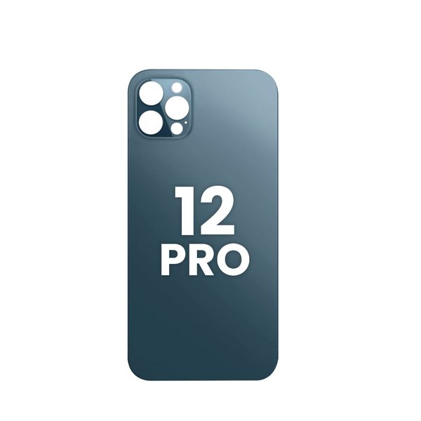 Back Glass with Bigger Camera Hole for iPhone 12 Pro  (NO LOGO) (PACIFIC BLUE)