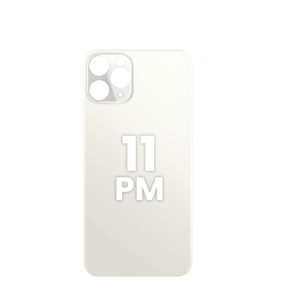 Back Glass with Bigger Camera Hole for iPhone 11 Pro Max (NO LOGO) (SILVER)