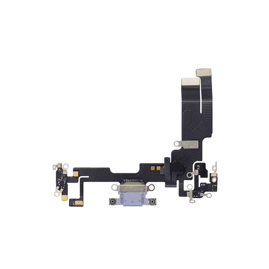 Charging Port Flex Cable for iPhone 14 (DEEP PURPLE) (Premium)