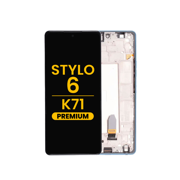 LCD Assembly with Frame for LG Stylo 6 / K71 (Q730) (BLUE) (Premium)