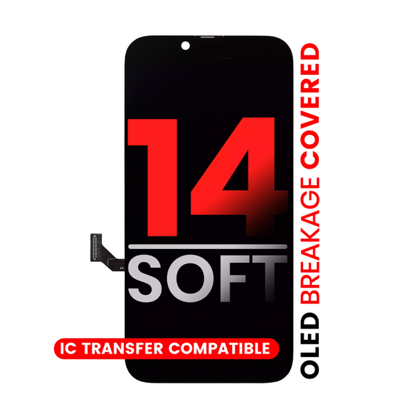 Ensamblaje OLED compatible con iPhone 14 (Aftermarket Pro: XO7 Soft)