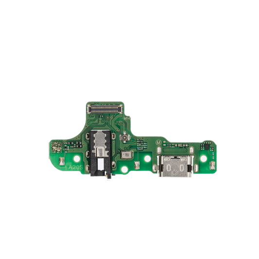 Placa de puerto de carga con conector para auriculares para Galaxy A20s (A207M) (placa n.° M14) (mercado de accesorios)