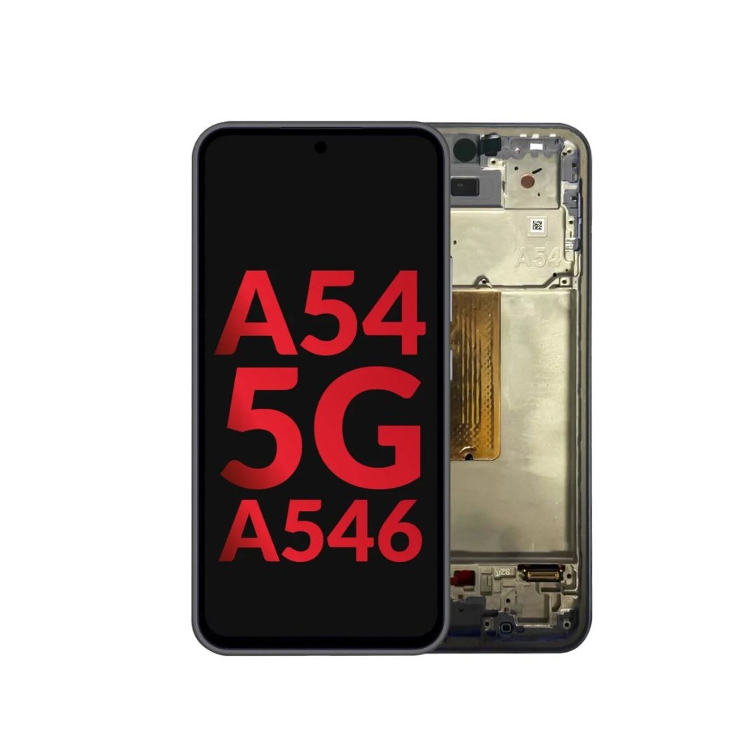 Ensamblaje de OLED con marco para Samsung Galaxy A54 5G (A546/2023) (GRAPHITE) (OLED de repuesto)