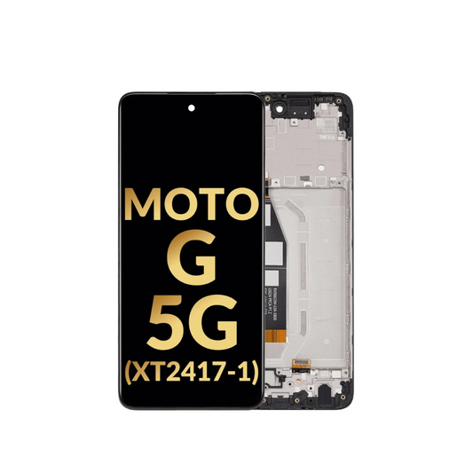 LCD Assembly with Frame for Motorola Moto G 5G (XT2417-1 / 2024) (Premium)