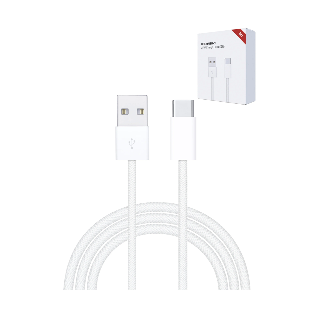 27W USB A-C Fast Charging Data Cable (6ft)
