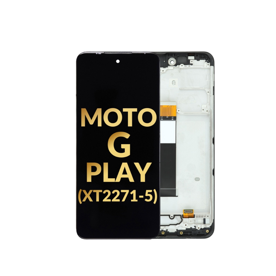LCD Assembly with Frame for Motorola Moto G Play (XT2271-5 / 2023) (Premium /Assembled)