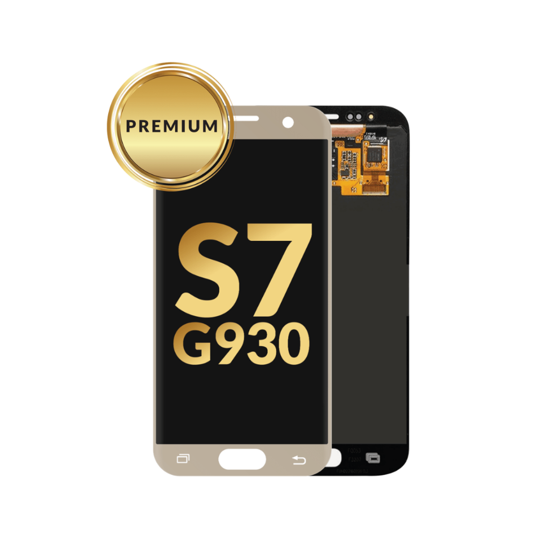 Pantalla OLED sin marco para Galaxy S7 (G930) (ORO) (Premium)