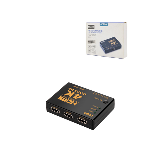 Divisor/conmutador HDMI inteligente Onten (3x HDMI/4K)