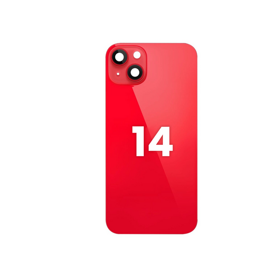 Cristal trasero con marco e imán MagSafe para iPhone 14 (ROJO) (SIN LOGOTIPO)