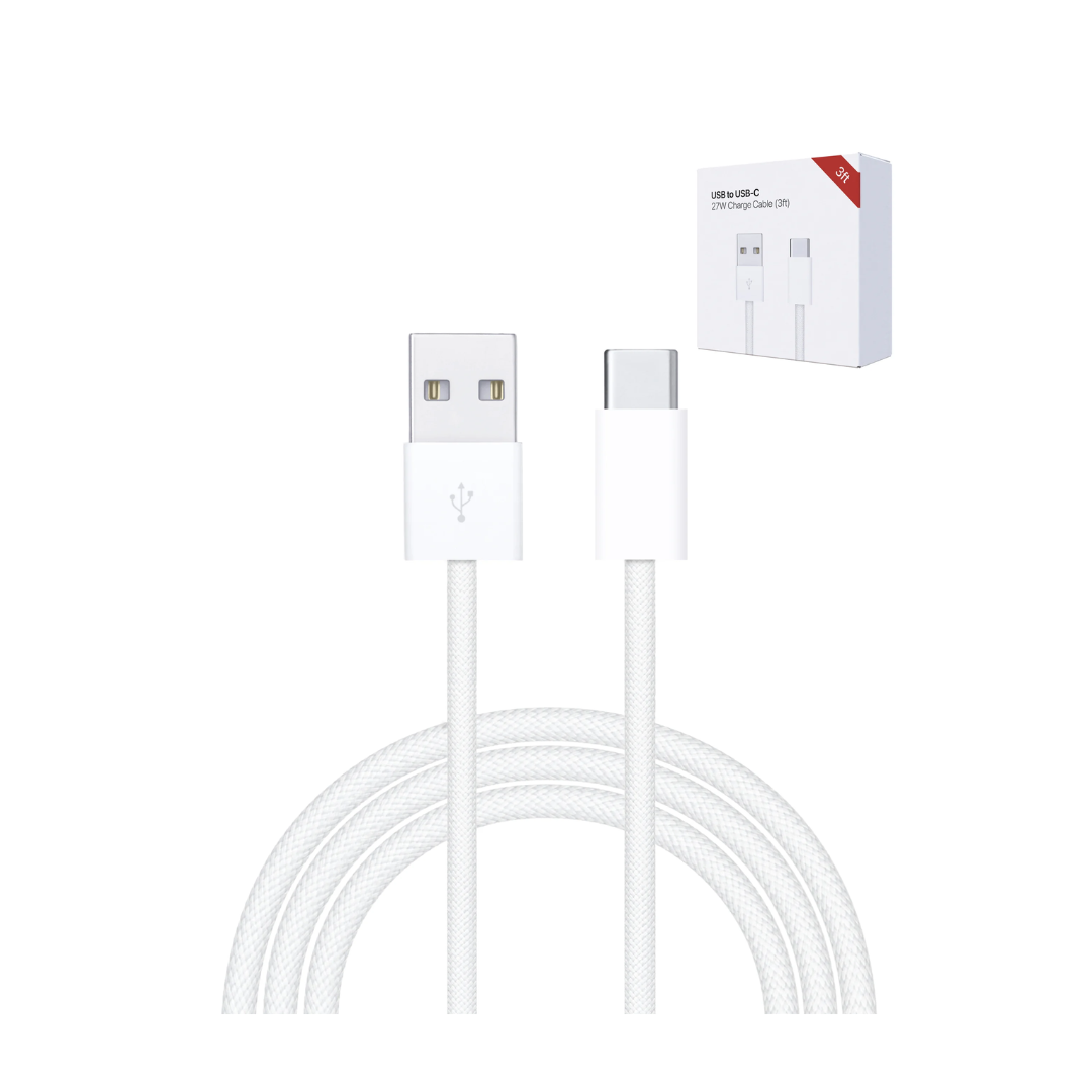 27W USB A-C Fast Charging Data Cable (3ft)