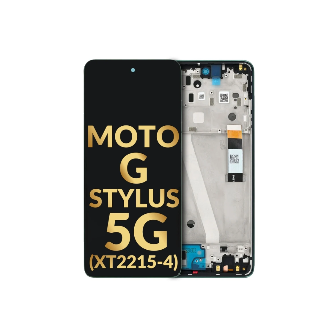 LCD Assembly with Frame for Motorola Moto G Stylus 5G 2022 (XT2215-4 / 2022) (SEAFOAM GREEN) (Premium / Refurbished)