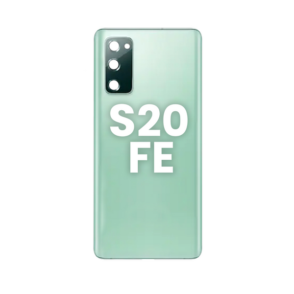 Back Glass with Camera Lens and Adhesive for Galaxy S20 FE (CLOUD MINT)