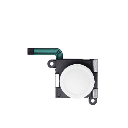 Tapa de joystick analógica 3D (BLANCA) para el controlador Joy Con OLED de Nintendo Switch / Switch Lite / Switch