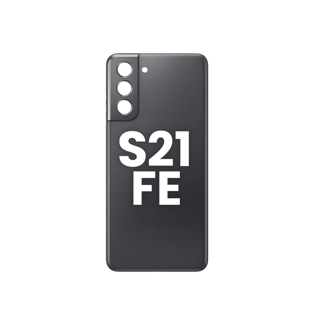 Back Glass with Camera Lens and Adhesive for Galaxy S21 FE (GRAPHITE)