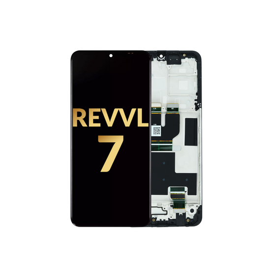 Conjunto de pantalla LCD con marco para T-Mobile Revvl 7 (Premium)
