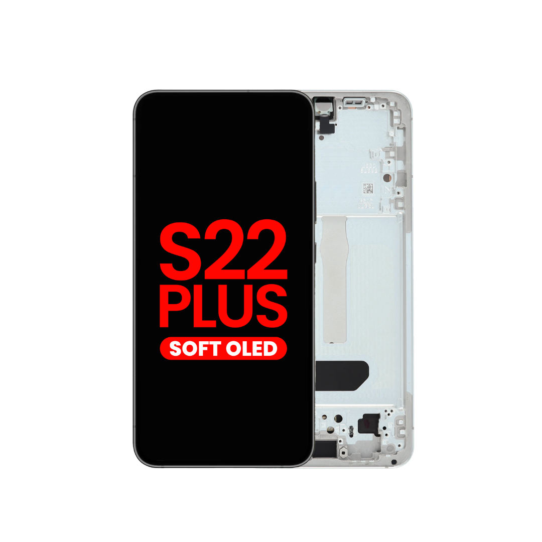 Conjunto OLED con marco para Galaxy S22 Plus (S906) (BLANCO)