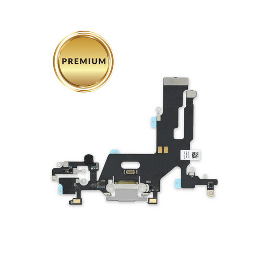 Charging Port Flex Cable for iPhone 11 (WHITE) (Premium)