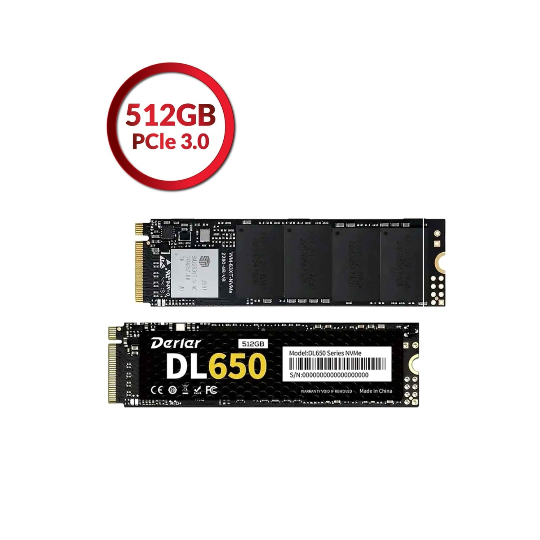 Derlar M.2 NVME PCIe 3.0 2280 512GB SSD Solid State Drive