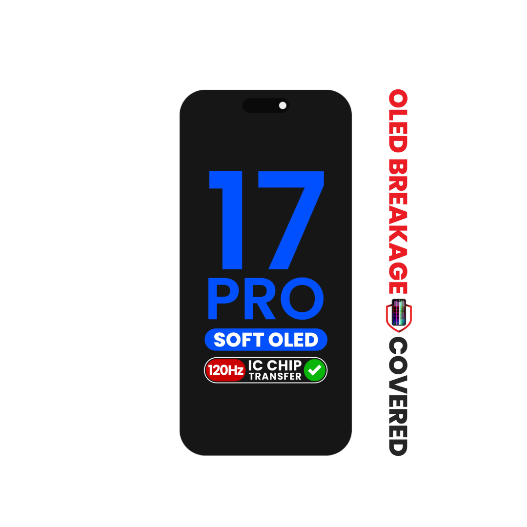 OLED Assembly for iPhone 17 Pro (Aftermarket Soft / QV8 / 120HZ) (Exclusive OLED Breakage Warranty) (IC Transfer Eligible)